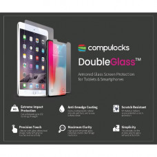 Compulocks iPhone X Double Glass Protector Crystal Clear - For LCD iPhone X - Dust Resistant, Impact Resistant, Oil Resistant, Scratch Resistant, Smudge Resistant - Armored Glass - TAA Compliance DGSIPHX
