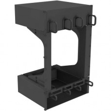 Panduit Net-Direct Air Inlet Duct - For Switch - 2U Rack Height x 19" Rack Width - Black Powder Coat - Steel - TAA Compliance DIRLC9606RB1