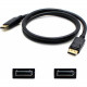 AddOn 5-Pack of 10ft DisplayPort Male to Male Black Cables - 100% compatible and guaranteed to work - TAA Compliance DISPLAYPORT10F-5PK