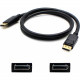 AddOn 3ft DisplayPort Male to Male Black Cable - 100% compatible and guaranteed to work - TAA Compliance DISPLAYPORT3F