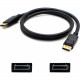 Addon Tech 5PK 3ft DisplayPort 1.2 Male to DisplayPort 1.2 Male Black Cables For Resolution Up to 3840x2160 (4K UHD) - 100% compatible and guaranteed to work - TAA Compliance DISPLAYPORT3F-5PK