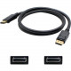 Addon Tech 5PK 6ft DisplayPort 1.2 Male to DisplayPort 1.2 Male Black Cables For Resolution Up to 3840x2160 (4K UHD) - 100% compatible and guaranteed to work - TAA Compliance DISPLAYPORT6F-5PK