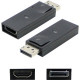 AddOn 5-Pack of DisplayPort Male to HDMI Female Black Adapters (Requires DP++) - 100% compatible and guaranteed to work DISPORT2HDMIADPT-5PK
