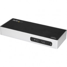 Startech.Com USB 3.0 Docking Station - Dual Monitor Laptop Dock with HDMI & DVI/VGA - 6x USB Type-A Hub, GbE - Universal Windows & Mac - Dual monitor USB 3.0 docking station with HDMI and DVI / VGA, 6x USB 3.1 Gen 1 5Gbps Type-A ports, GbE, audio,