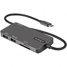 Startech.Com USB C Multiport Adapter, USB-C to 4K HDMI, 100W PD Pass-through, SD/MicroSD, 3xUSB 3.0, USB Type-C Mini Dock, 12" Long Cable - USB-C multiport adapter (5Gbps USB 3.1 Gen 1) - 4K 30Hz HDMI/2x USB-A/1x USB-C/MicroSD + SD Card Reader - USB 