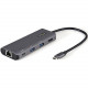 Startech.Com USB C Multiport Adapter - 10Gbps USB 3.1 Gen 2 Type-C Mini Dock - 4K 30Hz HDMI - 100W PD Passthrough - 3xUSB/GbE - 10" Cable - USB-C multiport adapter (10Gbps USB 3.1/3.2 Gen 2) with 4K 30Hz HDMI/2x USB-A/1x USB-C/GbE - 10in cable - Mini