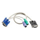 Raritan Local Port Cable - HD-15 Male - HD-15 Male, mini-DIN (PS/2) Male - TAA Compliance DKX2-101-LPKVMC