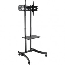 Tripp Lite TV Mobile Flat-Panel Floor Stand Cart Height Adjustable LCD- 37" to 70" TVs and Monitors - Up to 70" Screen Support - 88 lb Load Capacity - 1 x Shelf(ves) - 67.5" Height x 27.6" Width x 27.6" Depth - Floor Stand - 
