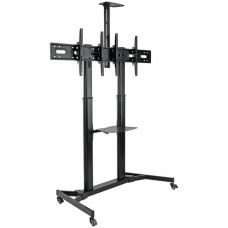 Tripp Lite DMCSD3545M Display Stand - Up to 45" Screen Support - 176 lb Load Capacity - 2 x Shelf(ves) - 59.3" Height x 26.9" Width x 85" Depth - Floor - Steel - Black DMCSD3545M