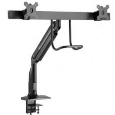 Tripp Lite Safe-IT Clamp Mount for Monitor, Interactive Display, HDTV - Black - 2 Display(s) Supported - 17" to 35" Screen Support - 44 lb Load Capacity - 75 x 75, 100 x 100 VESA Standard - Rugged DMPDD1735AM