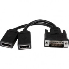 Startech.Com 8in LFH 59 Male to Dual Female DisplayPort DMS 59 Cable - 8" DMS-59/DisplayPort A/V Cable for Audio/Video Device, Monitor, Graphics Card - First End: 1 x DMS-59 Male Video - Second End: 2 x DisplayPort Female Digital Audio/Video - Shield