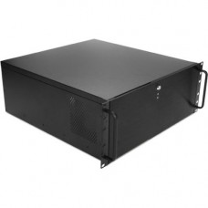 iStarUSA 4U 5.25" 4-Bay Compact ATX Chassis with 550W Redundant Power Supply - Rack-mountable - Black - Hot Dip Galvanized Steel, Aluminum - 4U - 10 x Bay - 2 x 550 W - Power Supply Installed - ATX, Micro ATX, Mini ITX Motherboard Supported - 2 x Fan