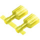 Panduit Terminal Connector - 1000 Pack - 1 x Quick Disconnect - Yellow - TAA Compliance DNF10-250FIMB-K