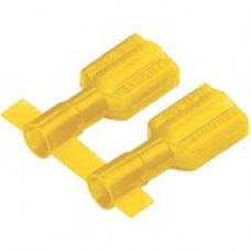 Panduit Terminal Connector - 2000 Pack - 1 x Quick Disconnect - Yellow - TAA Compliance DNF10250FIBC-2K