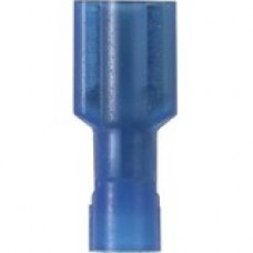 Panduit Terminal Connector - 100 Pack - 1 x Quick Disconnect - Blue - TAA Compliance DNF14-188FIB-C