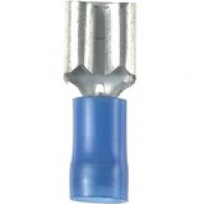 Panduit Terminal Connector - 100 Pack - 1 x Quick Disconnect - Blue - TAA Compliance DNF14-205-C