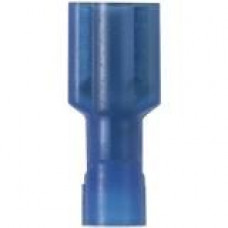 Panduit Terminal Connector - 100 Pack - 1 x Terminal Female - Tin - Blue - TAA Compliance DNF14-250FIB-C