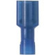 Panduit Terminal Connector - 100 Pack - 1 x Terminal Female - Tin - Blue - TAA Compliance DNF14-250FIB-C