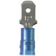 Panduit Terminal Connector - 1000 Pack - 1 x Quick Disconnect - Blue - TAA Compliance DNF14-250M-M