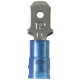 Panduit Terminal Connector - 1000 Pack - 1 x Quick Disconnect - Blue - TAA Compliance DNF14-250M-M