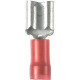 Panduit Terminal Connector - 100 Pack - 1 x Quick Disconnect - Red - TAA Compliance DNF18-188-C