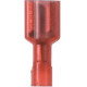 Panduit Terminal Connector - 50 Pack - 1 x Quick Disconnect - Red - TAA Compliance DNF18-250FI-L
