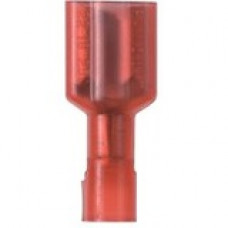 Panduit Terminal Connector - 100 Pack - 1 x Quick Disconnect - Red - TAA Compliance DNF18-111FIB-C