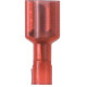 Panduit Terminal Connector - 1000 Pack - 1 x Quick Disconnect - Red - TAA Compliance DNF18-188FIB-M