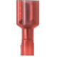 Panduit Terminal Connector - 50 Pack - 1 x Quick Disconnect - Red - TAA Compliance DNF18-205FIB-L