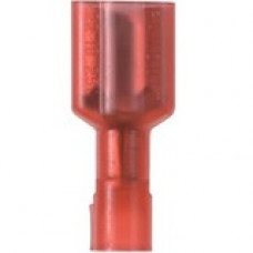 Panduit Terminal Connector - 100 Pack - 1 x Quick Disconnect - Red - TAA Compliance DNF18-250FIB-C