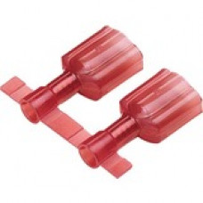 Panduit Terminal Connector - 2000 Pack - 1 x Quick Disconnect - Red - TAA Compliance DNF18-250FIM-2K