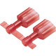 Panduit Terminal Connector - 1000 Pack - 1 x Quick Disconnect - Red - TAA Compliance DNF18-250FIMB-K