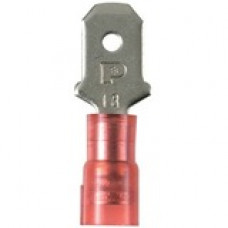 Panduit Terminal Connector - 1000 Pack - 1 x Quick Disconnect - Red - TAA Compliance DNF18-250M-M