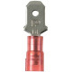 Panduit Terminal Connector - 1000 Pack - 1 x Quick Disconnect - Red - TAA Compliance DNF18-250M-M