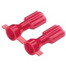 Panduit Terminal Connector - 2000 Pack - 1 x Quick Disconnect - Red - TAA Compliance DNF18206FIBX-2K