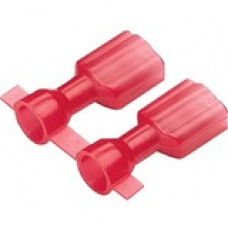 Panduit Terminal Connector - 2000 Pack - 1 x Quick Disconnect - Red - TAA Compliance DNF18250FIMX-2K