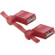 Panduit Terminal Connector - 1500 Pack - 1 x Quick Disconnect - Red - TAA Compliance DNFR18250FIB-KD