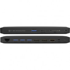 Netpatibles USB-C Triple Display MST Docking Station with 100W Power Delivery - Yes - SD, microSD - 100 W - USB Type C - 3 Displays Supported - 4K - 3840 x 2160, 1920 x 1080, 2560 x 1440 - 4 x USB 3.0 - 4 x USB Type-A Ports - USB Type-A - USB Type-C - 1 x