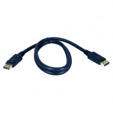 Qvs 10ft DisplayPort Digital A/V Cable with Latches - 10 ft DisplayPort A/V Cable for Audio/Video Device, TV, LCD TV, Monitor - First End: 1 x DisplayPort Male Digital Audio/Video - Second End: 1 x DisplayPort Male Digital Audio/Video - Shielding - Matte 