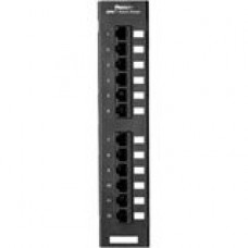 Panduit DP12688TG 12-Port Network Patch Panel - 12 x RJ-45 - 12 Port(s) - 12 x RJ-45 - 12 x RJ-11 - TAA Compliance DP12688TGY