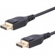 Startech.Com 2m 6.6 ft DisplayPort 1.4 Cable - VESA Certified - Supports HBR3 and resolutions of up to 8K@60Hz - Supports HDR for high contrast ratio and vivid colors - Latching DP connectors provide secure connections - Thin 34 AWG wire for flexible inst