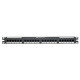 Panduit DP6 24 Port Cat6 Network Patch Panel - 24 x RJ-45 - 24 Port(s) - 24 x RJ-45 - 24 x RJ-11 - 1U High - 19" Wide - Rack-mountable - TAA Compliance DP24688TGY