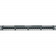 Panduit DP246X88TGY Network Patch Panel - 24 Port(s) - 24 x RJ-45 - 1U High - Black - 19" Wide - Rack-mountable - TAA Compliance DP246X88TGY