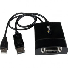 Startech.Com DisplayPort&reg; to DVI Dual Link Active Video Adapter Converter - DP to DVI-D - 2560x1600 - 6" DisplayPort/DVI/USB Video/Data Transfer Cable for Video Device, Notebook, Projector, MacBook, Monitor, Graphics Card - First End: 1 x Dis