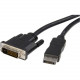 Startech.Com 10 ft DisplayPort to DVI Video Adapter Converter Cable - M/M - Video converter - DisplayPort (m) - DVI (m) - DisplayPort to DVI - 10 ft - DisplayPort Male Digital Audio/Video - DVI-D Male Video - 10ft - RoHS Compliance DP2DVIMM10