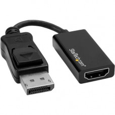 Startech.Com DisplayPort to HDMI Adapter - 4K DP to HDMI Converter - UHD 4K 60Hz - DisplayPort/HDMI A/V Cable for Projector, TV, Monitor, Notebook, Audio/Video Device - First End: 1 x DisplayPort Male Digital Audio/Video - Second End: 1 x HDMI Female Digi