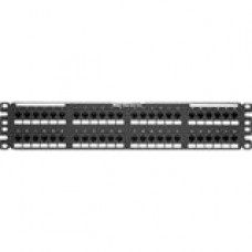 Panduit DP48688TG 48-Port Network Patch Panel - 48 x RJ-45 - 48 Port(s) - 48 x RJ-45 - 48 x RJ-11 - 2U High - Rack-mountable DP48688TGY