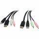 Startech.Com 6 ft 4-in-1 USB DisplayPort KVM Switch Cable - DisplayPort Male Digital Audio/Video - RoHS Compliance DP4N1USB6