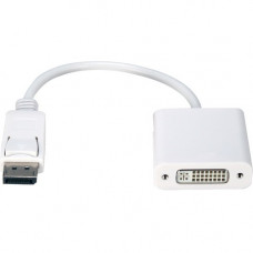 Qvs DisplayPort Male to DVI Female Digital Video Adaptor - DisplayPort/DVI Video Cable for Video Device, HDTV, Computer, PC, Monitor, LED, LCD, Plasma, Projector - First End: 1 x DisplayPort Male Digital Video - Second End: 1 x DVI (Dual-Link) Female Vide