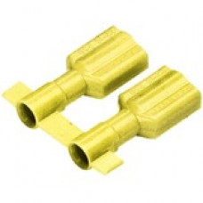 Panduit Terminal Connector - 2000 Pack - 1 x Quick Disconnect - Yellow - TAA Compliance DPF10-250FIB-2K